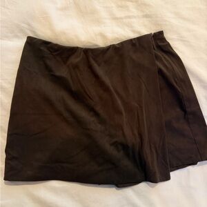 Suede Brown Skort.